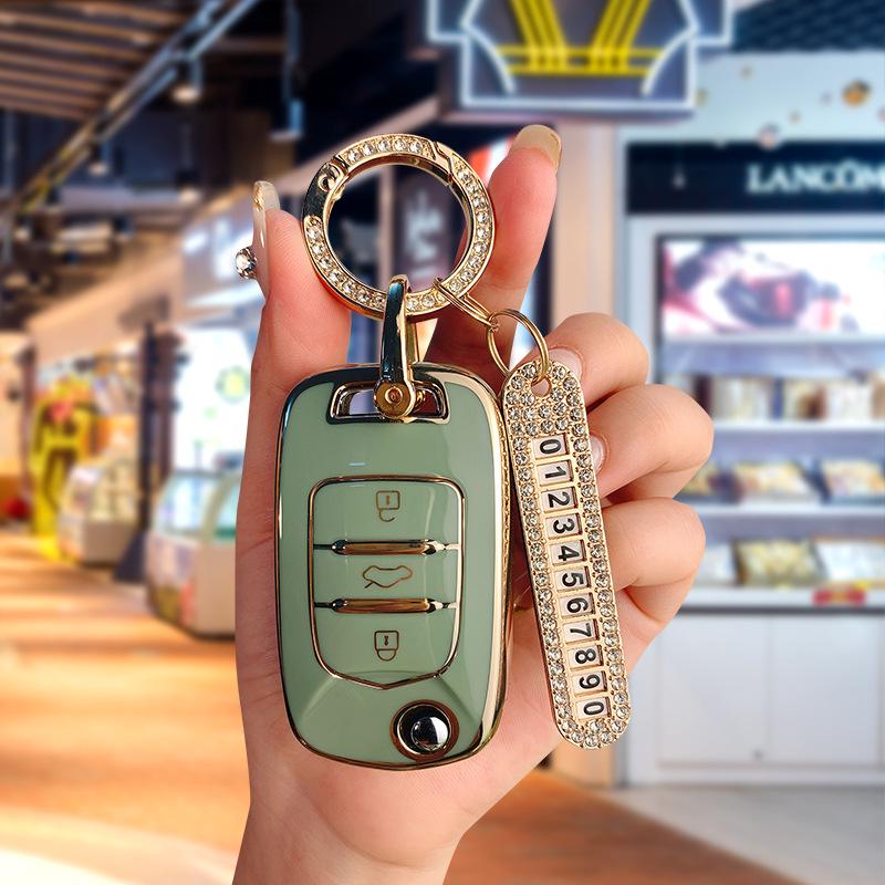 Baojun 510 Luxury Key Case with Folding Buckle for Models 730, 530, 360, 310W, E200, 630, 560.