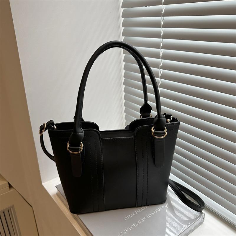 pring new textured fashion shoulder bag large capacity simple casual handbag