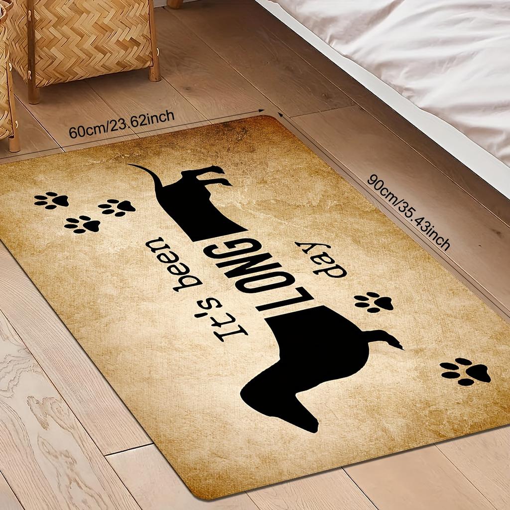 1 Stück Anti-Ermüdungs-Küchenteppiche, Dackel-Druck, wasserdicht, rutschfest, dick, gepolsterte Küchenmatte, strapazierfähig, bequeme Stehmatte für die Küche