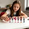 6pcs Collectible Doll Figurines Set with Detailed Outfits and Accessories for Display and Collection Suitable for Various Themes and Settings