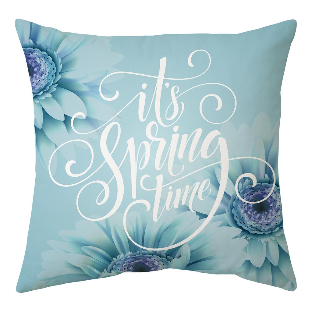 New Easter Pillowcase Square Peach Skin Printed Pillowcase Homewares