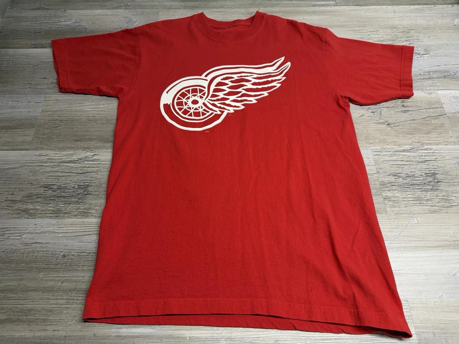 Винтажная красная футболка Detroit Red Wings Стива Айзермана №19 Мужская размер XL НХЛ Хоккей L