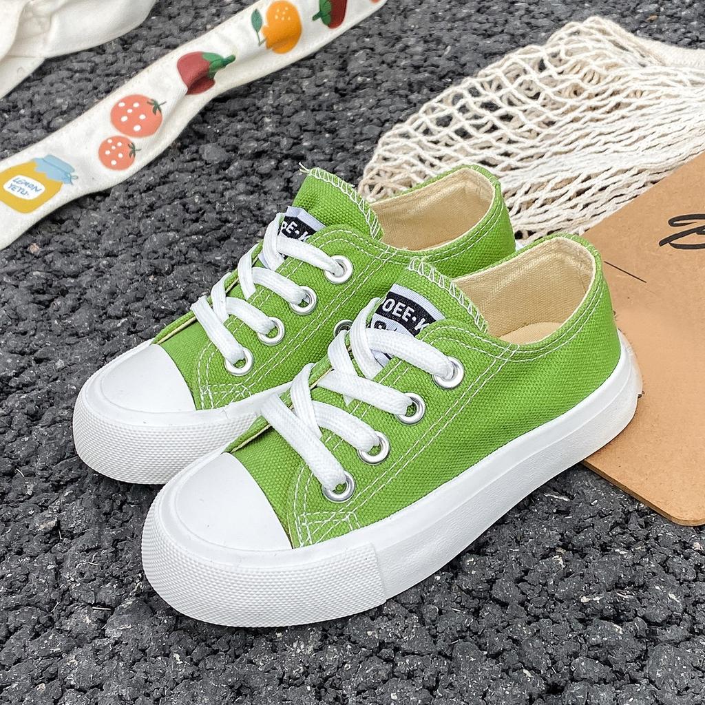 5058Fashionable Spring and Autumn Breathable Children's Canvas Shoes Soft Sole Boys and Girls' Shoes Versatile Children's Cloth