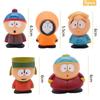 5 Pcs South Park Action Figures Cartoon Characters Cake Decoration For Party