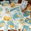 30 pcs Slow paced lifestyle series Postage stamp theme stickers Scrapbooking Material handmade Diary Album Junk Journal Supplies