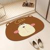 Bibulous floor mat diatom mud cartoon antiskid toilet bibulous quick-dry floor mat