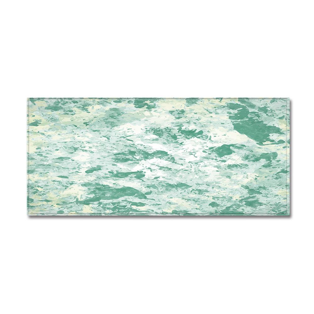 Marble Bathroom Non-Slip Door Mat Bathroom Absorbent Floor Mat Kitchen Dirt-Resistant Long Living Room Carpet