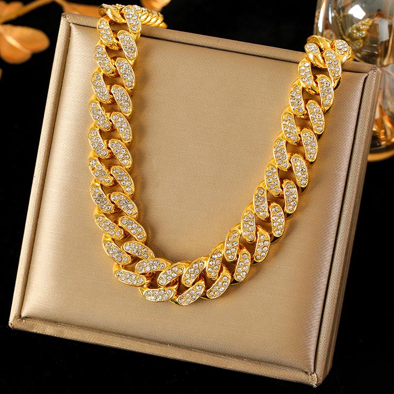 

EILIECK Белая цепочка из нержавеющей стали 316L для женщин и девушек, модная, новая, подарок на вечеринку, толстая цепочка на шею, водонепроницаемые украшения