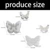 Silicone Hollow Butterfly Flower Vase Mold Plaster Cement Mould for Home Decoration Crafting Jewelry Accessories