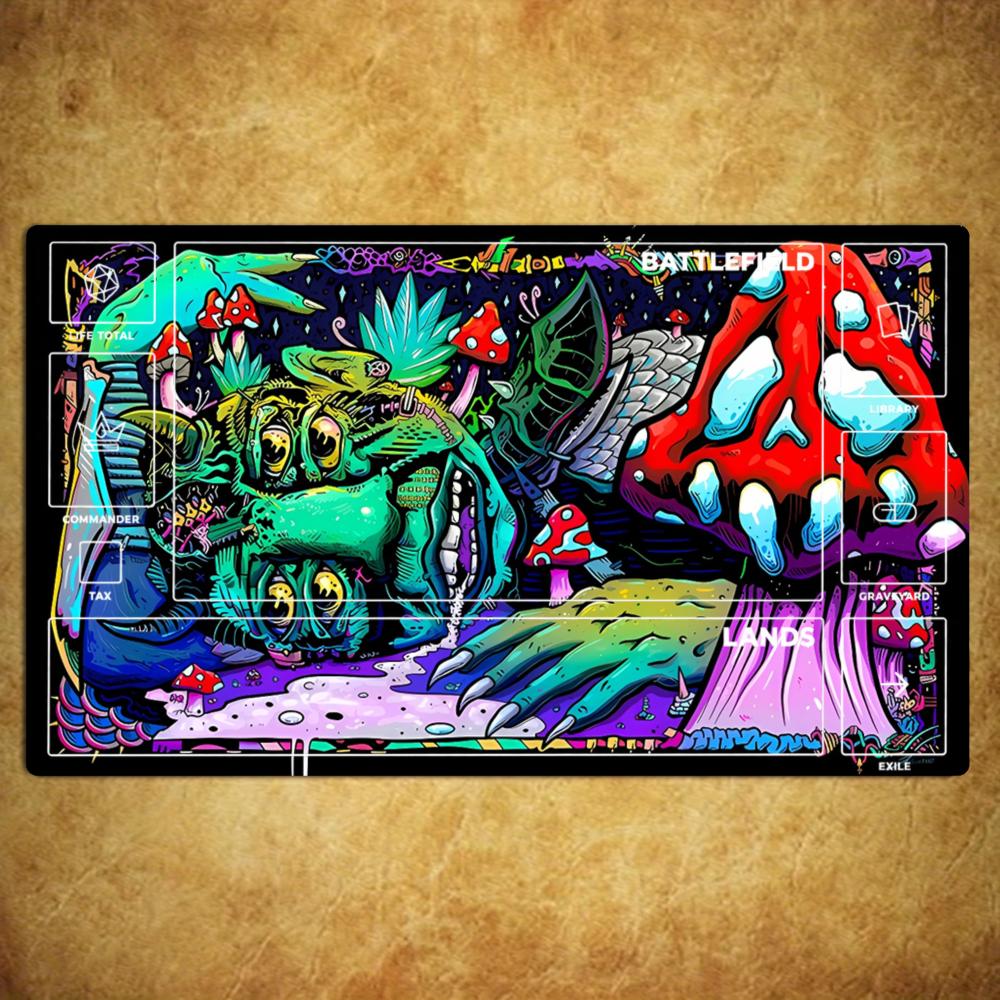 Tentacle Tree Monster Magic Card Battle Mat TCG Playmat Anti-Slip Base Gathering Gaming Mat Board Game Mat for TCG