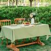 Natural Cotton Tablecloth Rectangle, Luxury Resistant Durable Farmhouse Table Cloth for Dining Party Christmas Weddings Birthday