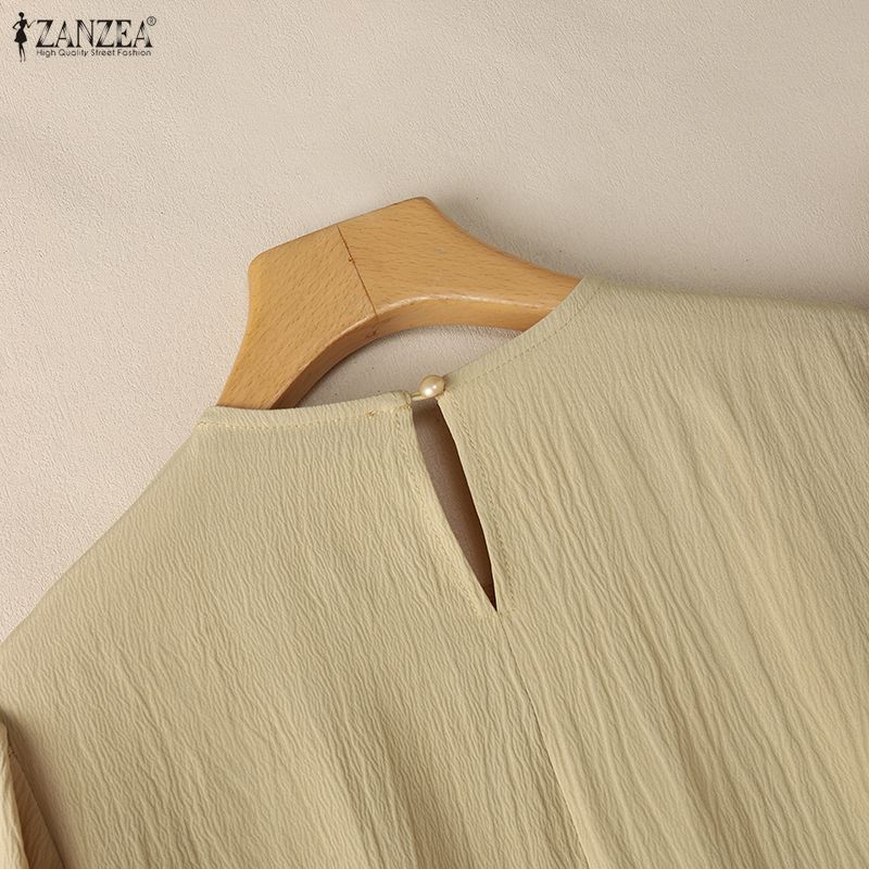 ZANZEA Women Long Sleeve Blouse and Pants Casual Two Piece Suit Sets