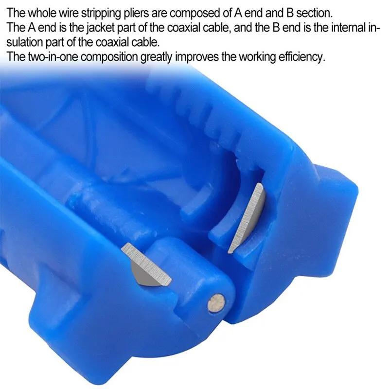 Portable Mini Wire Stripper Function Pen Wire and Cable Pen Cutter Rotary Coaxial Cutter Wire Stripper Plier Tool