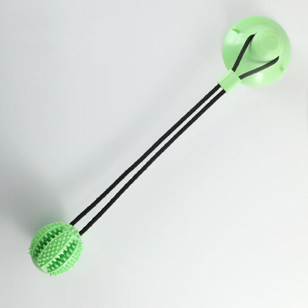 Interactive Dog Chew Toy with Suction Cup Puppy Training Treats Food Dispensing Toothbrush Pet Teeth Cleaning Rope Toys designed for Dogs