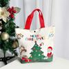 WTEMPO 4PCS Christmas Gift Bags Christmas-themed Pattern Printed Present Bags Christmas Eve Tote Bags Hand-held Packaging Bags