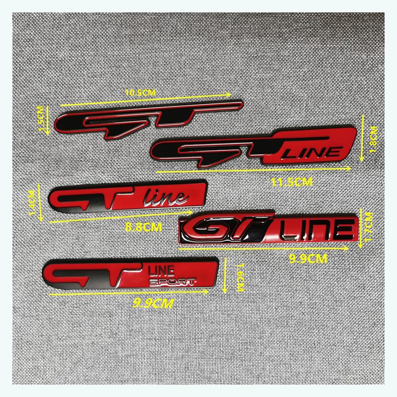 ART1   Car Metal Sticker Emblem Accessory For Kia GT-Line Sportage Ceed Rio Picanto Sorento Soul Cerato Venga Forte K9 Cadenza Optima