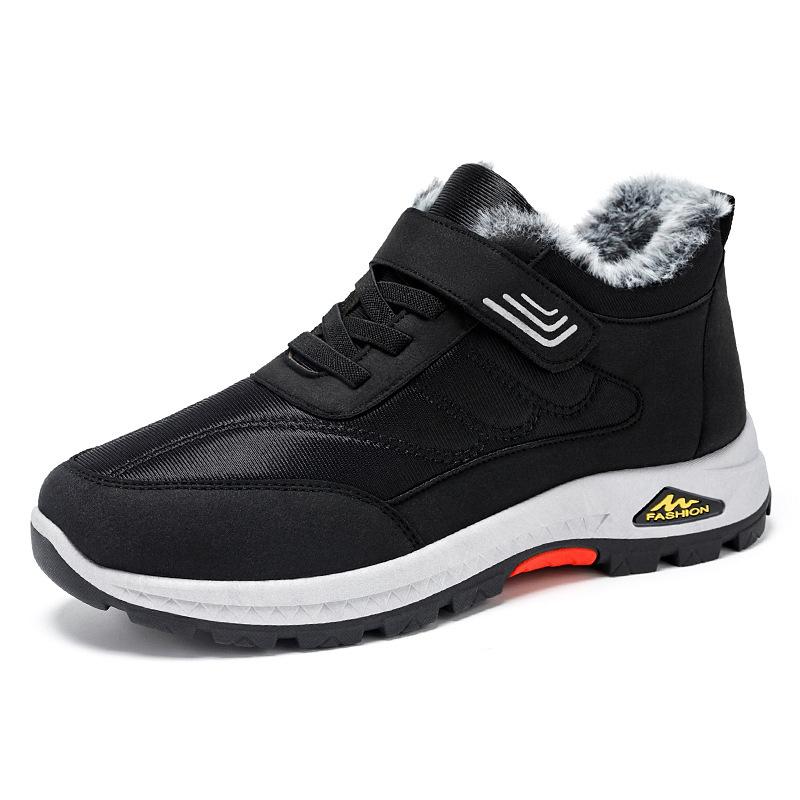 Winter Cotton Shoes Middle-aged and Elderly Velvet Walking Shoes Cold-proof and Warm Elderly Cotton Boots Private Gift Shoes Men's Shoes Snow Boots