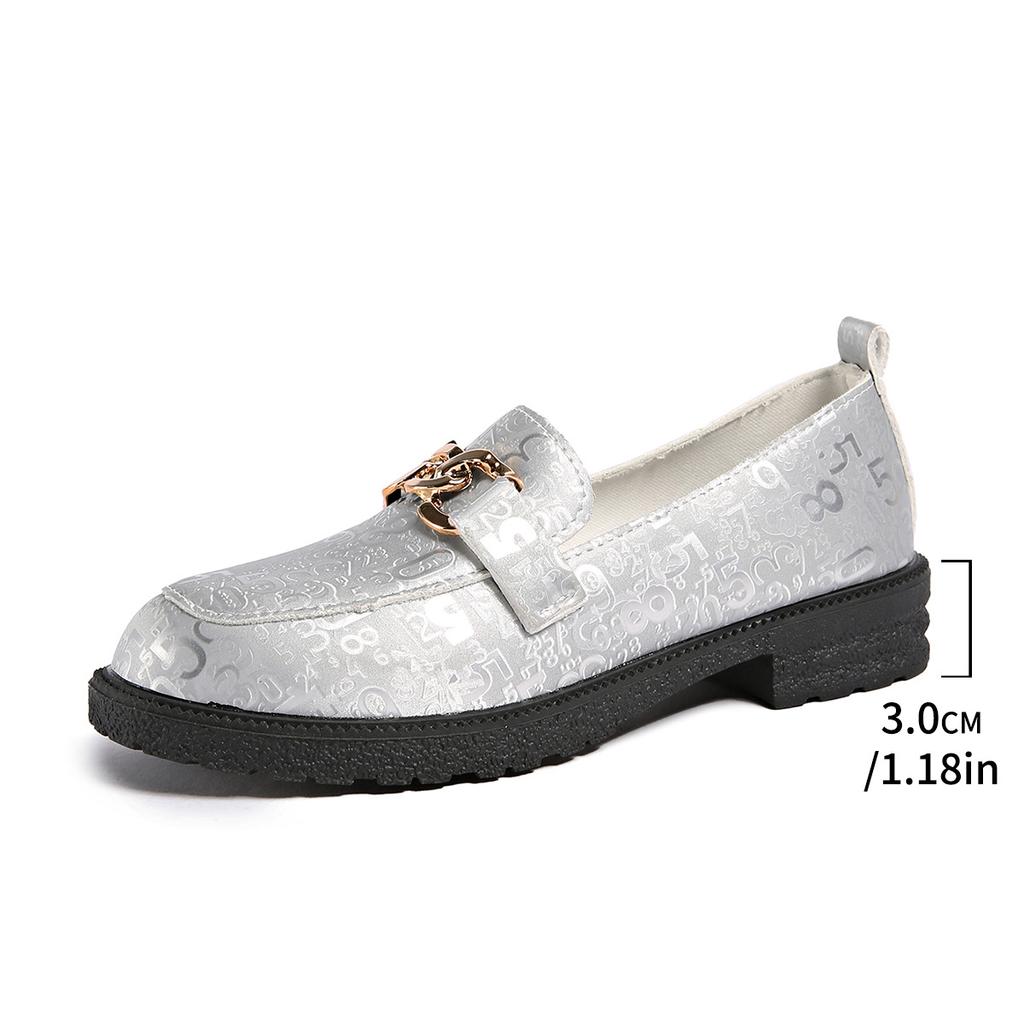 Fashion 2025 Fashion Plus Size Women's High Heels New Metal Decoration Casual Hot Sale Plus Size Solid Best Seller Versatile Heels Women