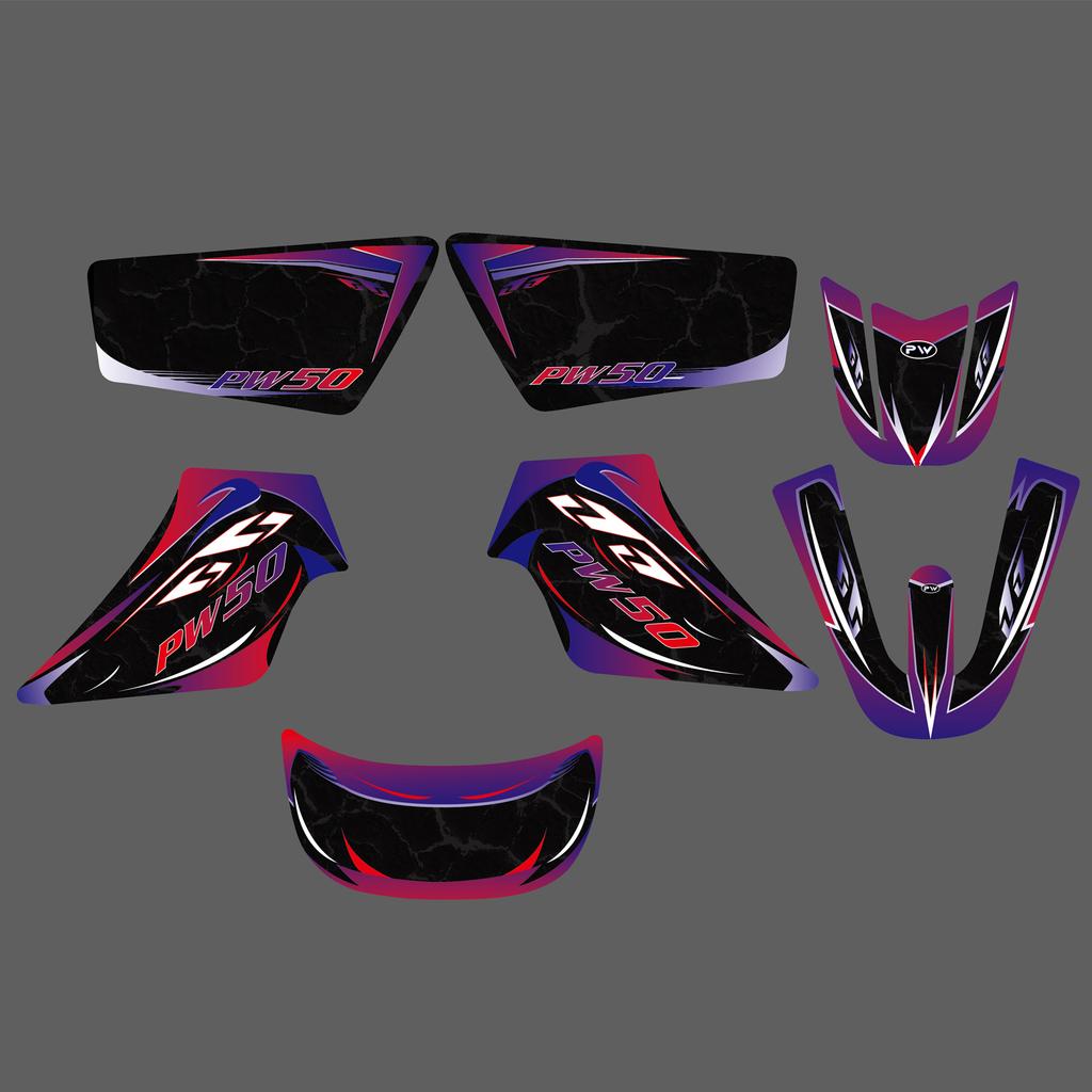 NICECNC Motorcycle Graphics Background Decals Stickers For YAMAHA PW50 PW 50 PIT ALL YEARS Dirt Bike Customize Decoration