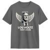 Humorous Lou Holtz RIP TShirts Men Round Collar Cotton T Shirts  Short Sleeve Tees Plus Size Clothing