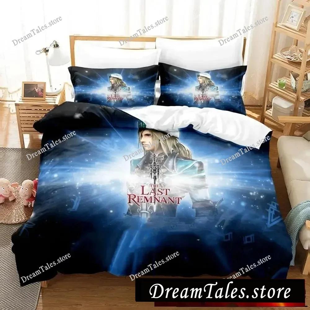 The Last Remnant Bedding Set Cartoon Anime Adult Kid Bedroom Duvetcover Sets 3D Kawaii Quarto Masculino Twin Set Luxury Gift