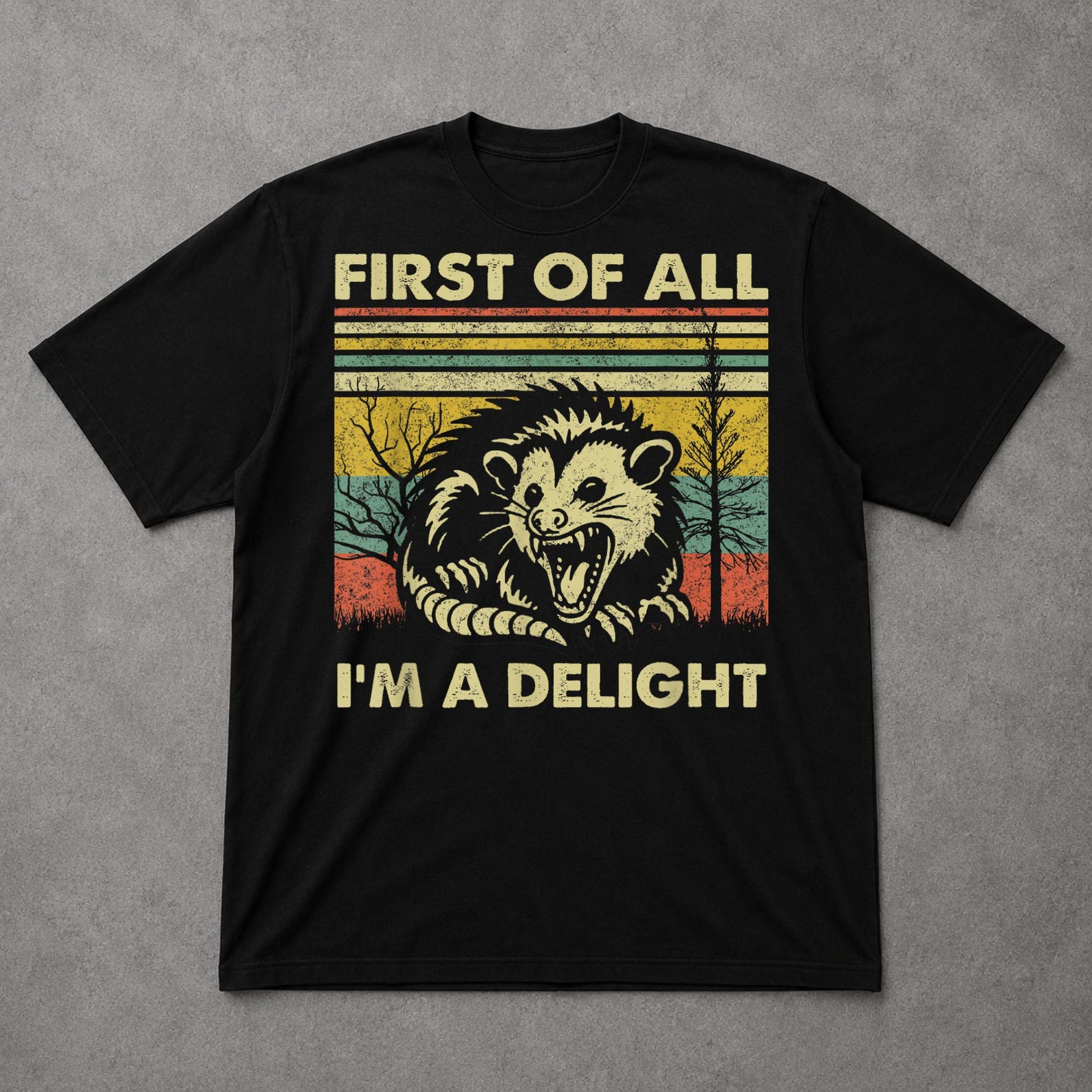 First Of All I m A Delight Shirt, Funny Women s Tee, Sarcastic Humor Graphic Shirt, Bestie Gift Idea, Cute Funny Saying Tee, Self Love Shirt 2XL
