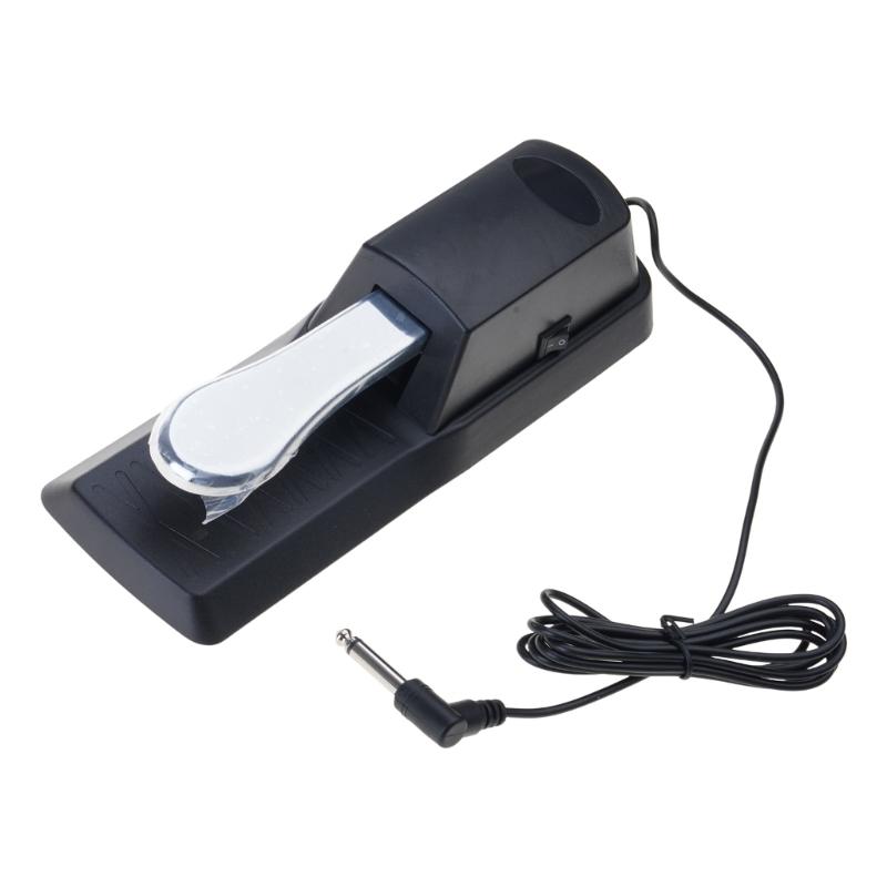 Piano Sustain Pedal Damper Pedal Polarity Switch Sustain Pedal Foot Switch 6.35mm Plug for Digital Piano MIDI Keyboard