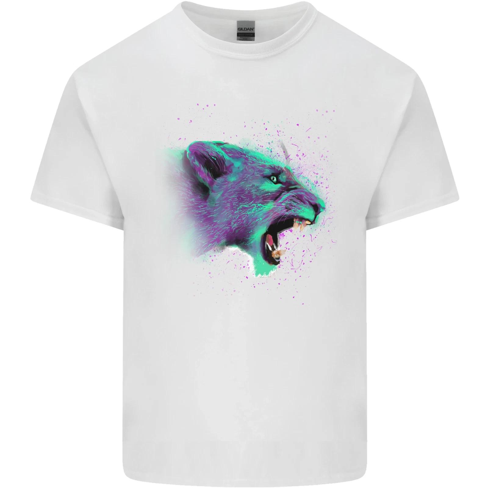 

A Watercolour Lion Kids T-Shirt Childrens 3XL