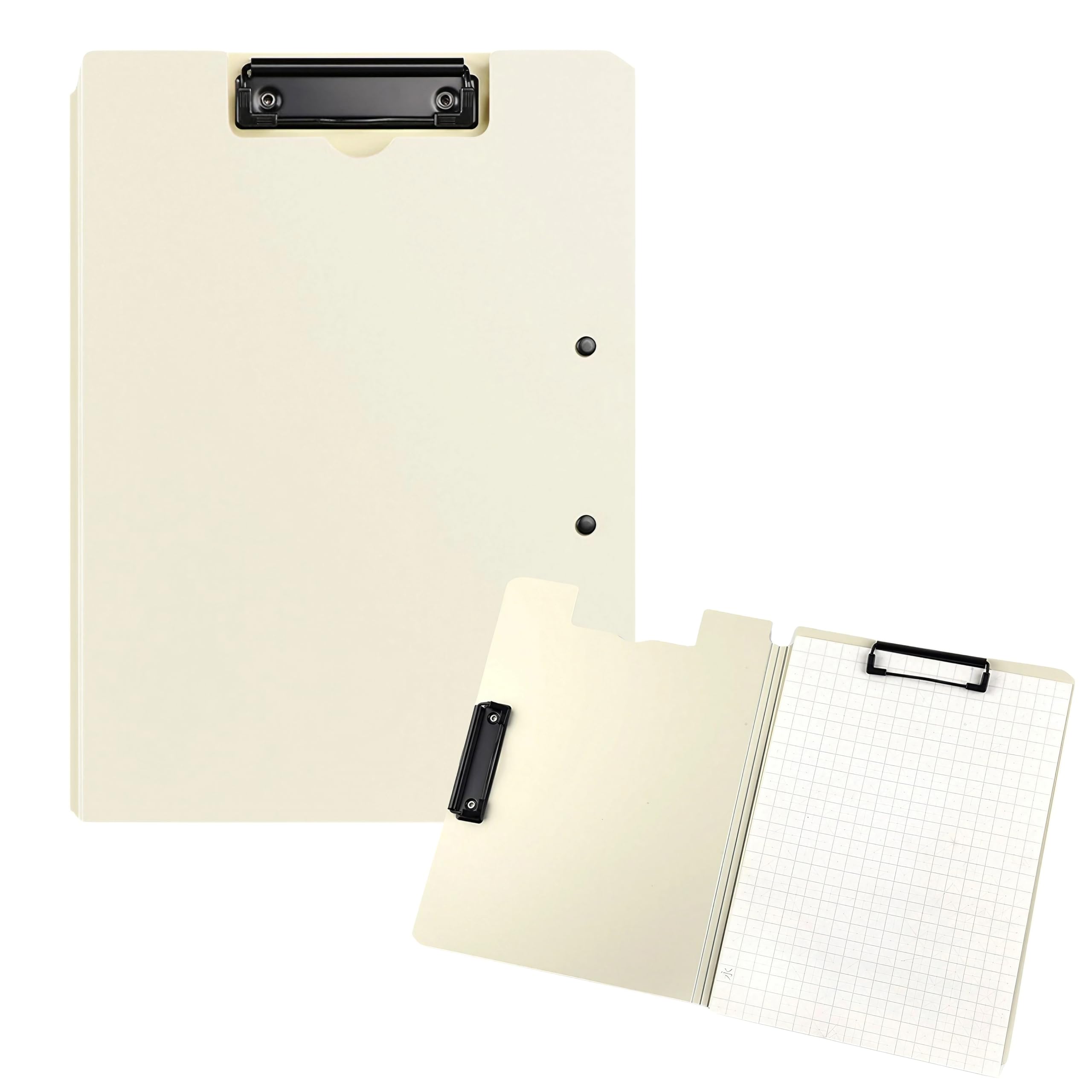 

Восточный лист Папка-планшет, А4 Двусторонняя доска для файлов, Вертикальное и горизонтальное крепление, с двойными зажимами [22,7 x 31 см] (бежевый)