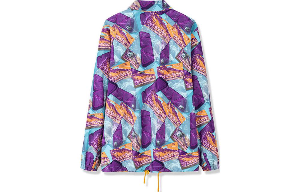 Men's ANTA Life Collection Jackets Men's Purple Square Collar Moderate Straight Fit