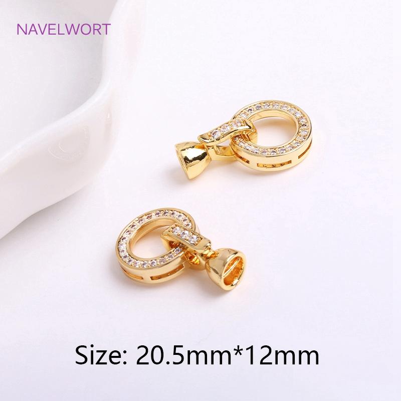 Trendy 18K Gold Plated Round Pearl Clasps Fastener For Bracelet Necklace Making Fittings,DIY Jewellery Making Supplies Wholesale