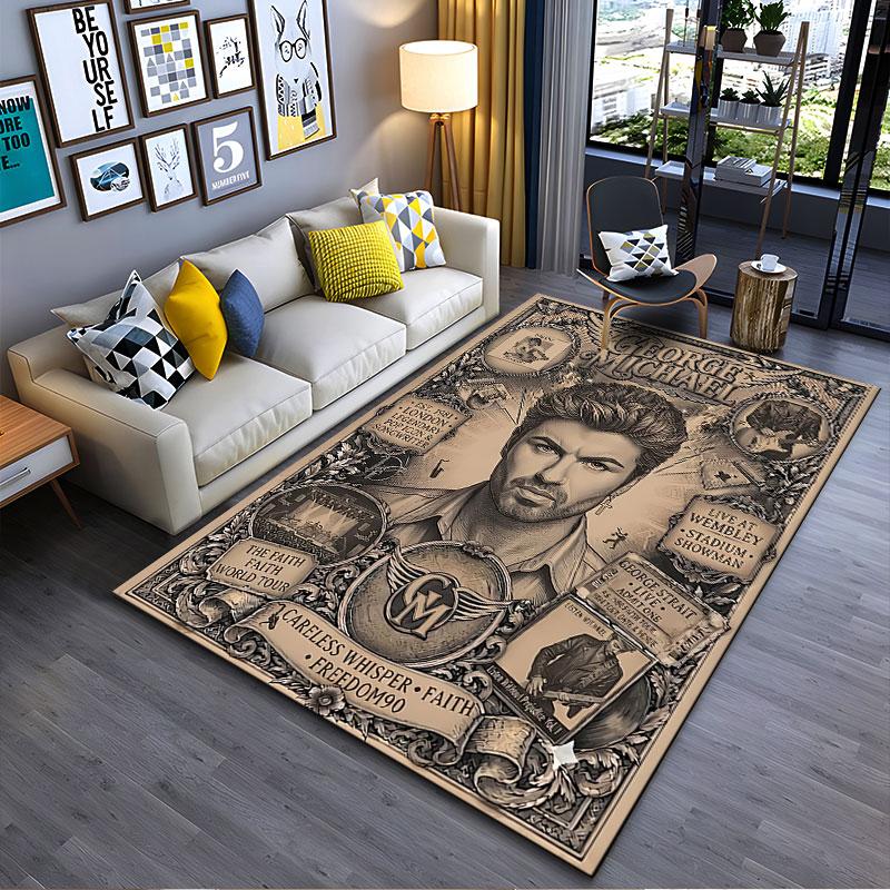 George Michael Tribute Art Carpet suitable