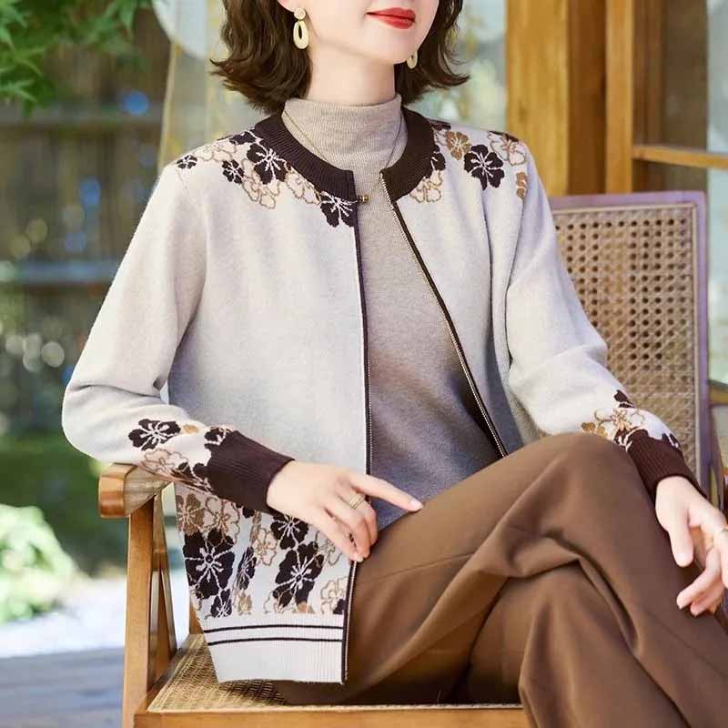 Coat for Women Autumn Winter Thickened Casual Double Layer Zipper Vintage Cardigan Jacket