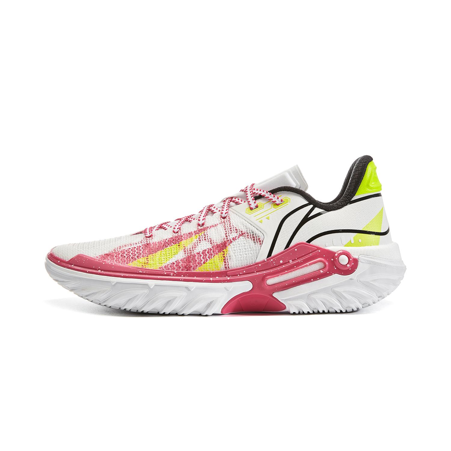 

new LINING Jie Ao 2 Basketball Shoes Men s Low top White Red 45