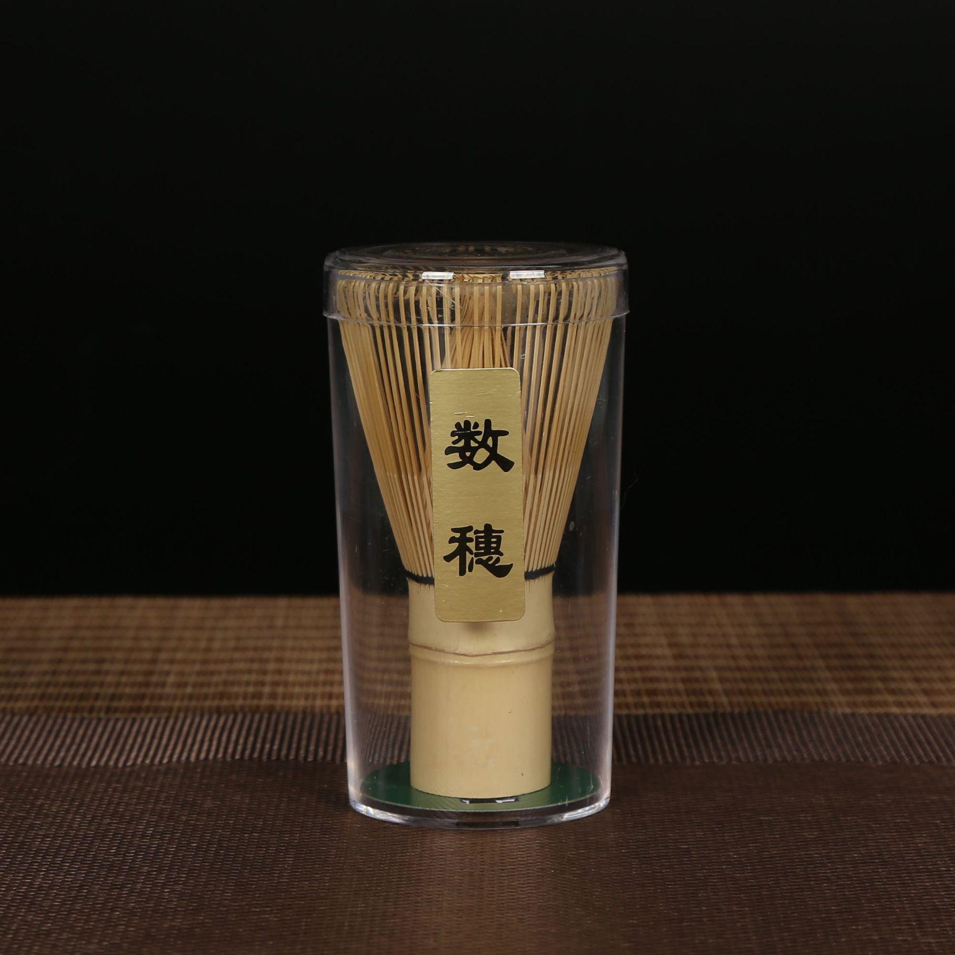 

1/4Pcs Matcha Whisk Set Handmade Purple Bamboo Whisk Traditional Tea Scoop Deep Scoop Tea Strainer Clear Whisk Storage Holder