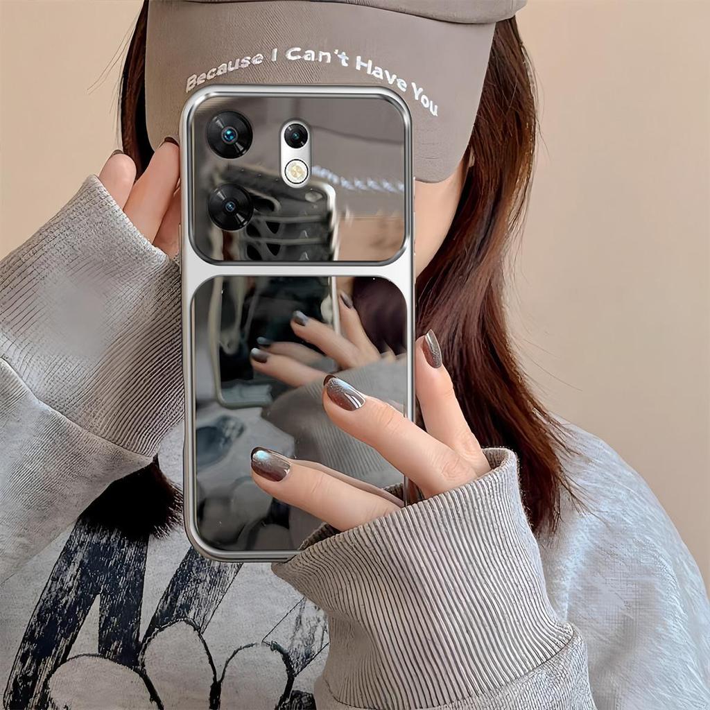 Case for infinix ZERO 30 4G Trending Big Window Cover Mirror Phone Casing
