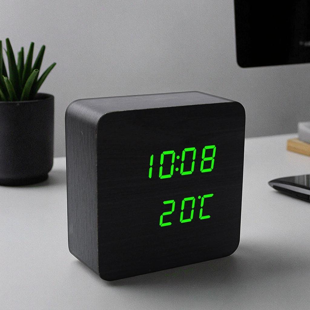 Factory Direct Modern Multifunctional Electronic Led Clock Voice-activated Digital & Analog Display For Home Use-students Old Me