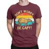 Vintage Capybara Retro Style Dont Worry Be Capy TShirt Unisex Round Neck 100 Cotton T Shirts Short Sleeve Tees Original Clothes