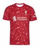 Voetbalshirt voor Mannen Seizoen 26-27 Rood Abstract Patroon Korte Mouw Ronde Hals Sneldrogend Voetbalshirt Wedstrijd