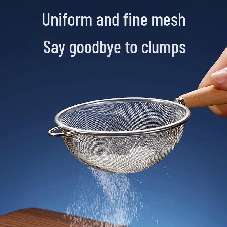 Stainless Steel Skimmer Spoon for Flour, Soy Milk, Oil, Juice, and Anti-Scald Kitchen Tasks