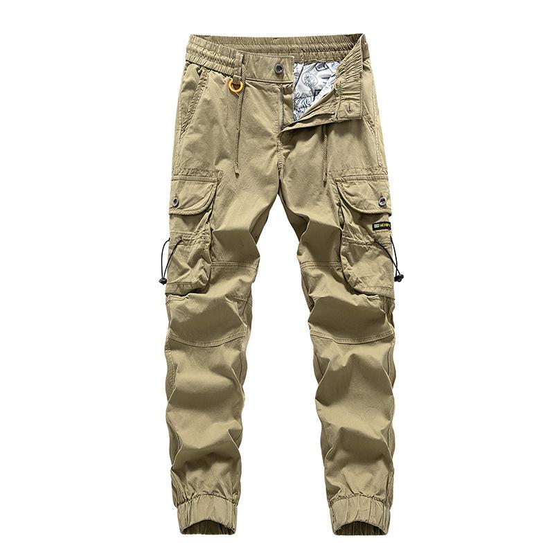 Men's new Korean youth versatile trousers multi-pocket bundle overalls for