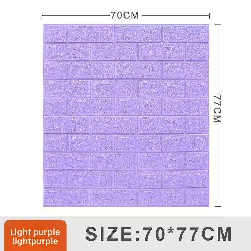 3D Tile Brick Wall Sticker Self-adhesive Waterproof Foam Wallpaper 10 Pcs 35x30cm