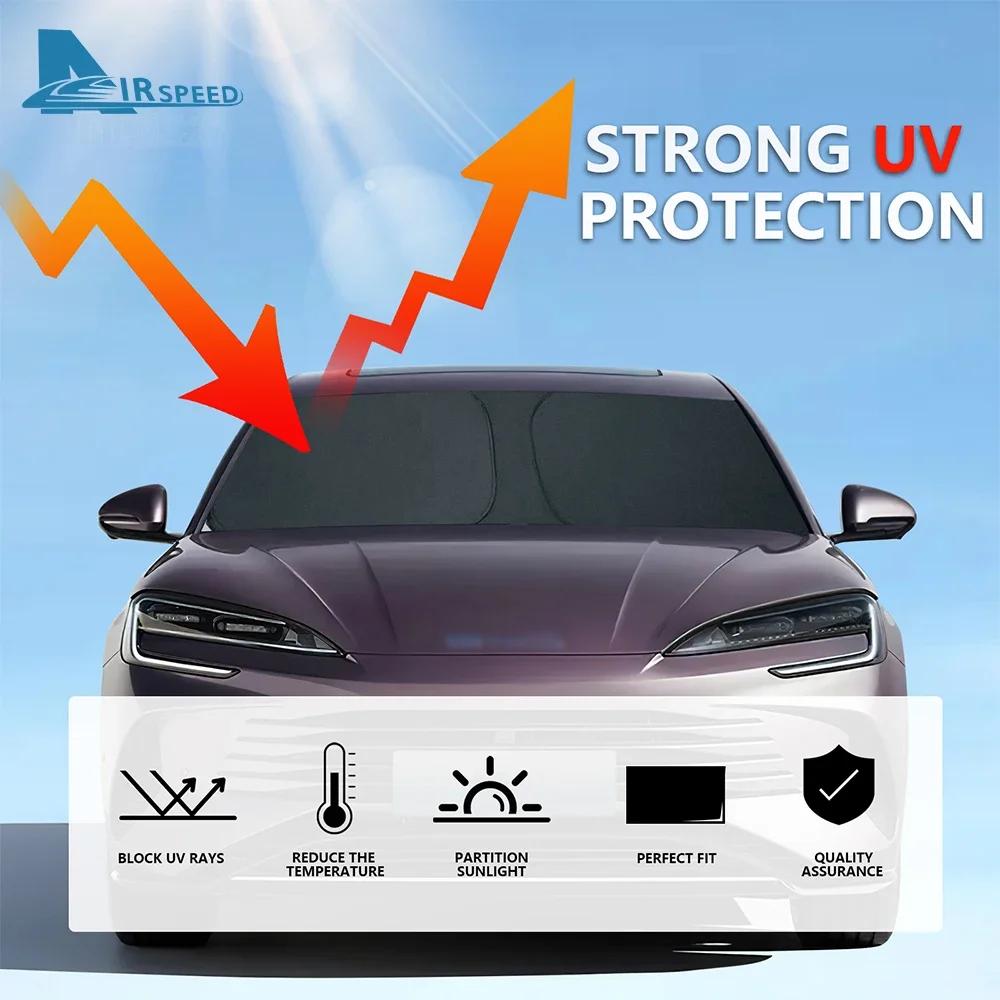 Magnetic Sunshade for BYD SEAL EV 2022-2024 Front Windshield Cover Custom Fit Interior Accessory