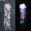 Handhold Light Up Jellyfish Lamp Toy Glowing Chandeliers Ambient Light for Restaurant Girls Kids Holiday Room Ornament