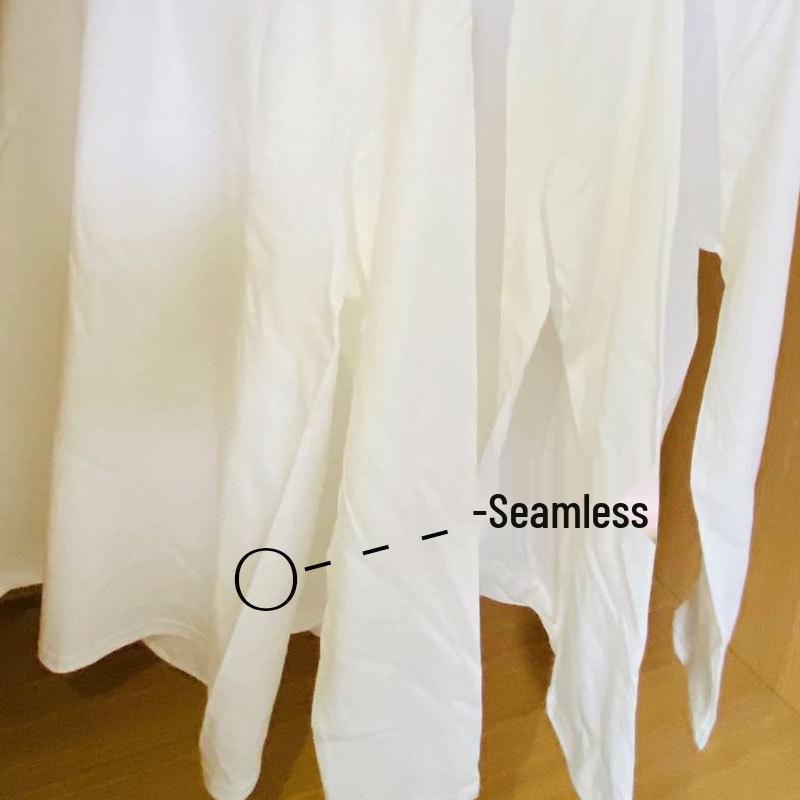 220g Heavyweight Pure Cotton Unisex Long Sleeve T-shirt - Loose Fit Solid Color Casual Sweatshirt