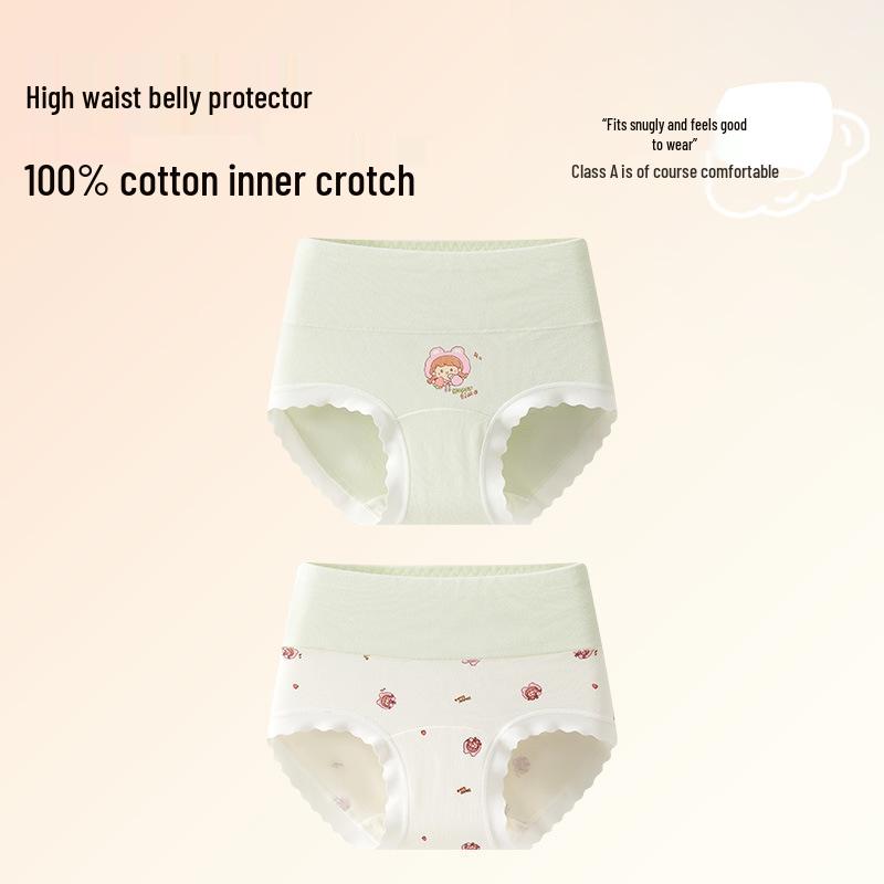 Custom High-Waisted Cotton Briefs for Older Girls – No Wedgies, Class A Quality