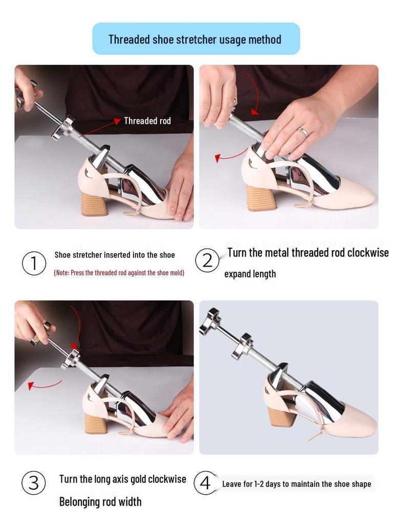 Metal Shoe Expander for Men's & Women's Low-Top - Prevents Rubbing & Pinching