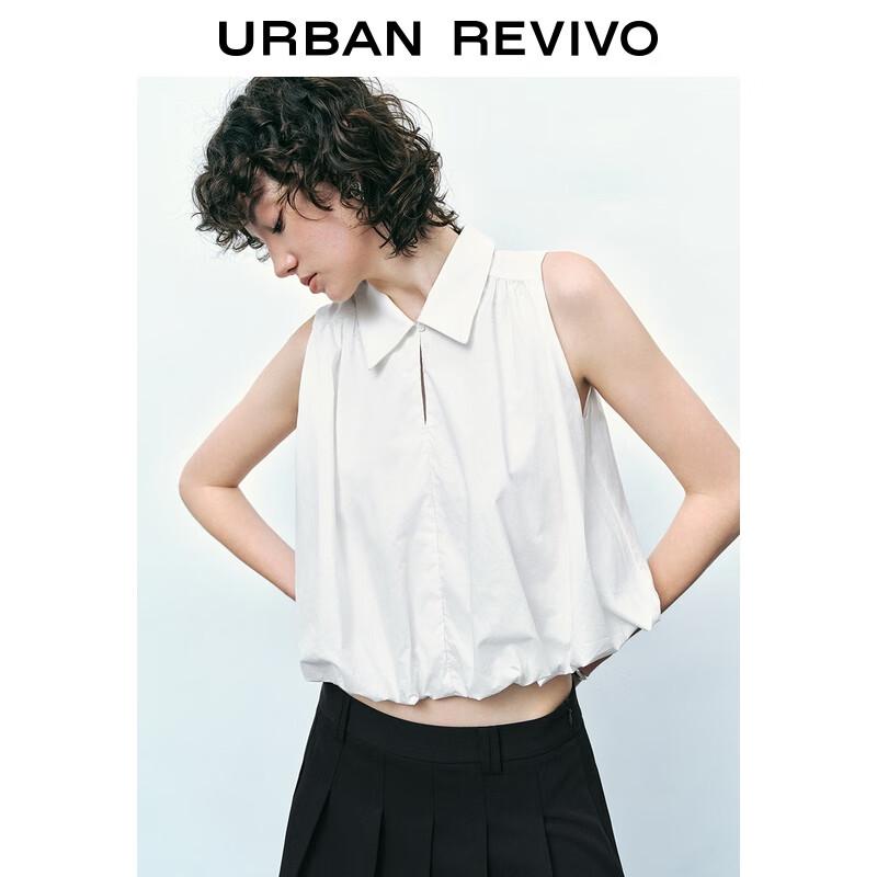 UR Women's Sleeveless Lapel Blouse Shirt