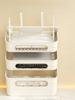 Wireless Router Storage Box TV Box Organizer Cable Management PVC Holder Living Room Solution TV Wall Mount Shelf
