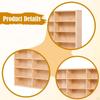 Wooden Toy Car Display Shelf Cabinet Home Party Gift Storage Rack Organizer Case for Farmhouse